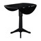 International Concepts Round 42 in Round Dual Drop Leaf Pedestal Table, 42.3 inH, Black, 42 W, 42 L, 42.3 in H, Wood K46-42DPT-27B-6B-2 - alternate 7